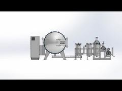 1500c carbonization furnace with grade 3 pump with white background