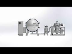 1500c carbonization furnace with grade 2 pump with white background