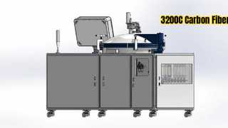 3200C Vacuum Lab Furnace for Carbon Fiber Test 