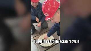 Tungsten carbide scrap recycle